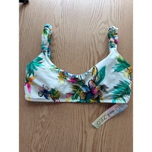 B8 New Women’s Sundazed Bikini 👙Top Tropical 🌴Pink White Green size Small